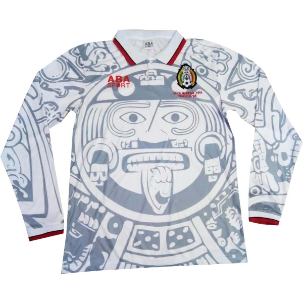 Camiseta Mexico Segunda equipo ML Retro 1998 Blanco